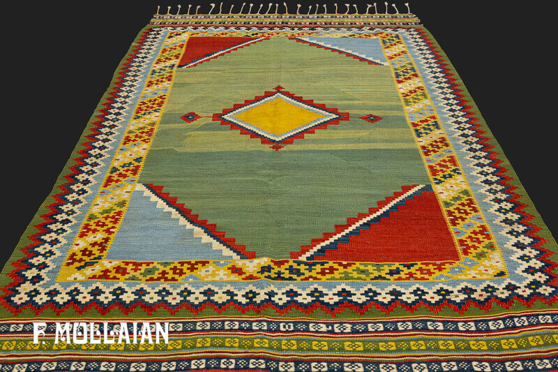 Antique Persian Kashkai (Qshqay) Kilim  n°:32077225